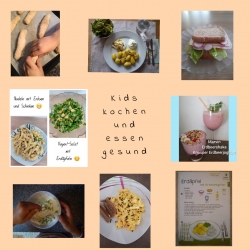 Kinder kochen und essen gesund 